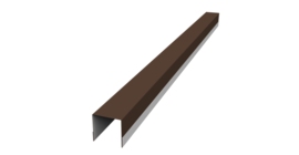 Планка вертикальная обратная для забора жалюзи Palermo 0,5 Drap TX RAL 8017 шоколад (2м)