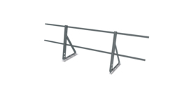 Ограждение кровельное на фальц Optima 0,65х2м RAL 7005