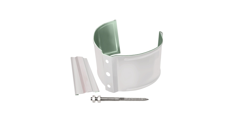 Кронштейн трубы на кирпич GL PE 100 мм RAL 9003 сигнальный белый