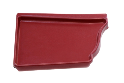 Заглушка левая Vortex 127мм RAL 3005 красное вино