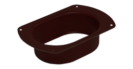 Воронка врезная 127 мм PE RAL 8017 шоколад