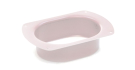 Воронка врезная 127 мм PE RAL 9003 сигнальный белый