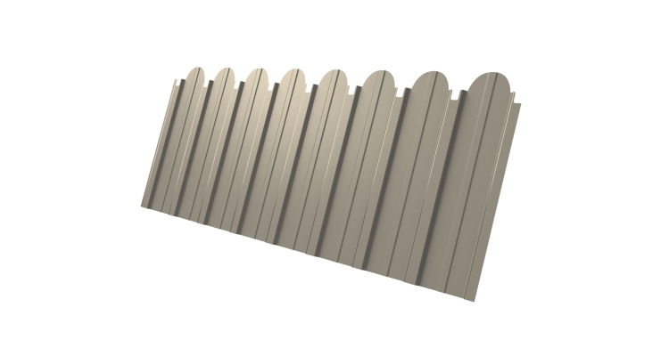 Профнастил С10A фигурный 0,5 Satin RAL 1015 светлая слоновая кость