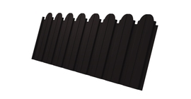 Профнастил С10B фигурный 0.5 Velur X RAL 9005 черный